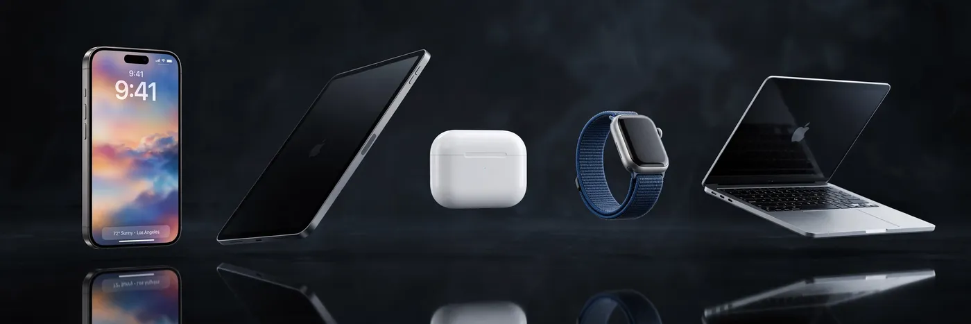 The Apple lineup: iPhone, Mac, iPad, Apple Watch and AirPods